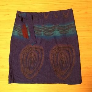 Wrap around mini skirt